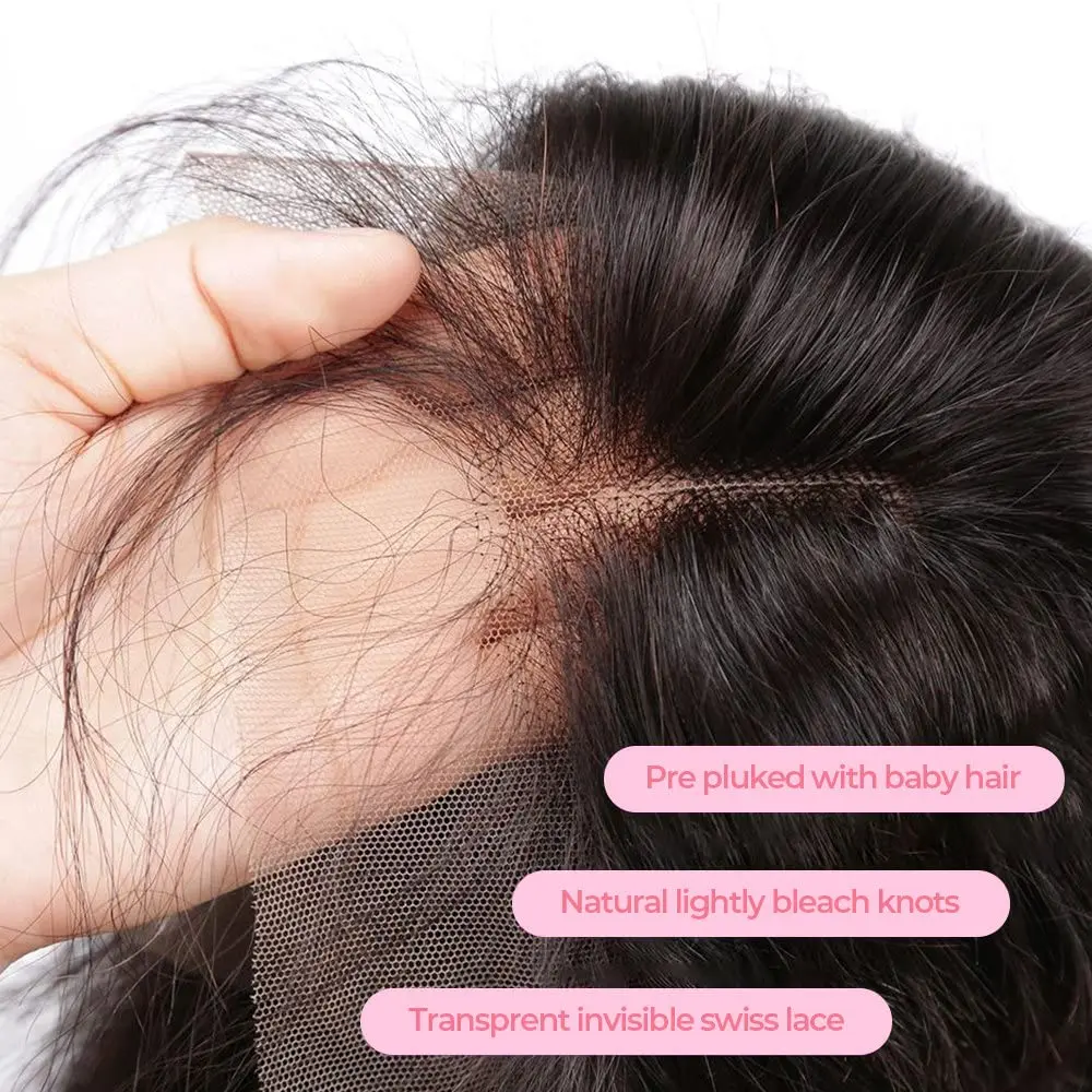 18-32 Inch 13x4 Straight Human Hair Wigs Lace Front Wig for Women Transparent Lace Frontal Human Hair Wig 180 Density