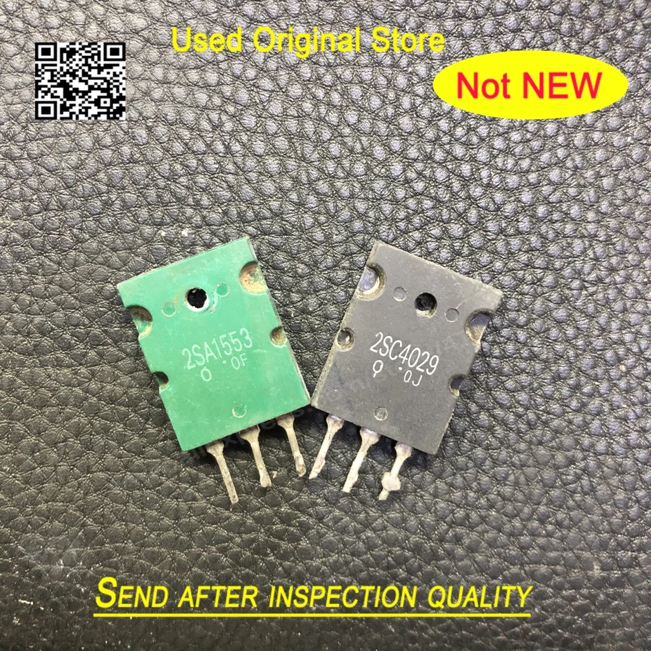 Original 2PCS TO-3PL Transistors - Disassembled Pair