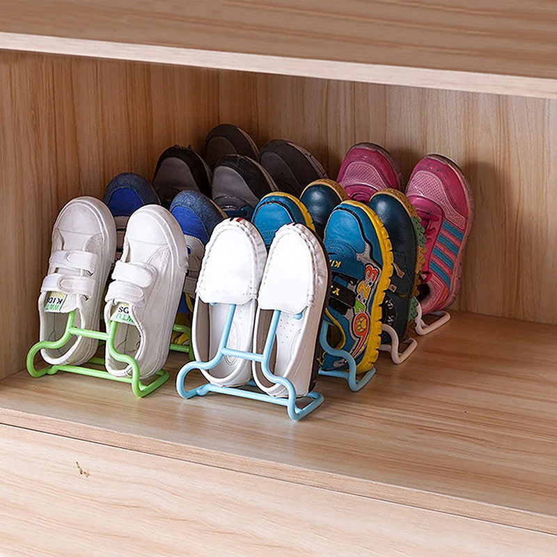 2PCS/Set Creative Multi-Function Shoe Rack Children Kid Shoes Stand Hanging Shelf Drying Shoes Hanger Rack Save Space Organizer