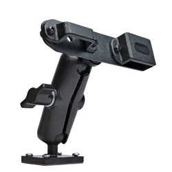 Compact Handheld Radio & Speaker Microphone Holder with Drill Base Mount and Self - Tapping Screws (L - 2 - 2)