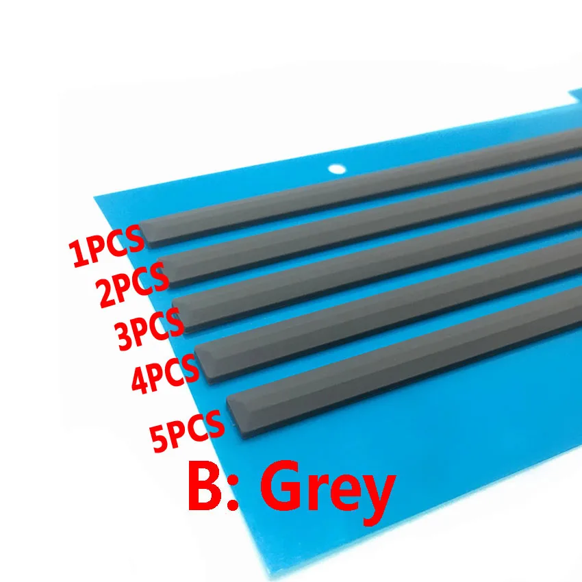 HP용 노트북 고무 패드, 양면 테이프 고무 발이 있는 하부 커버 발 패드, X360 15-BP TPN-W127, 280mm x 6mm x 2mm, 1-2 개