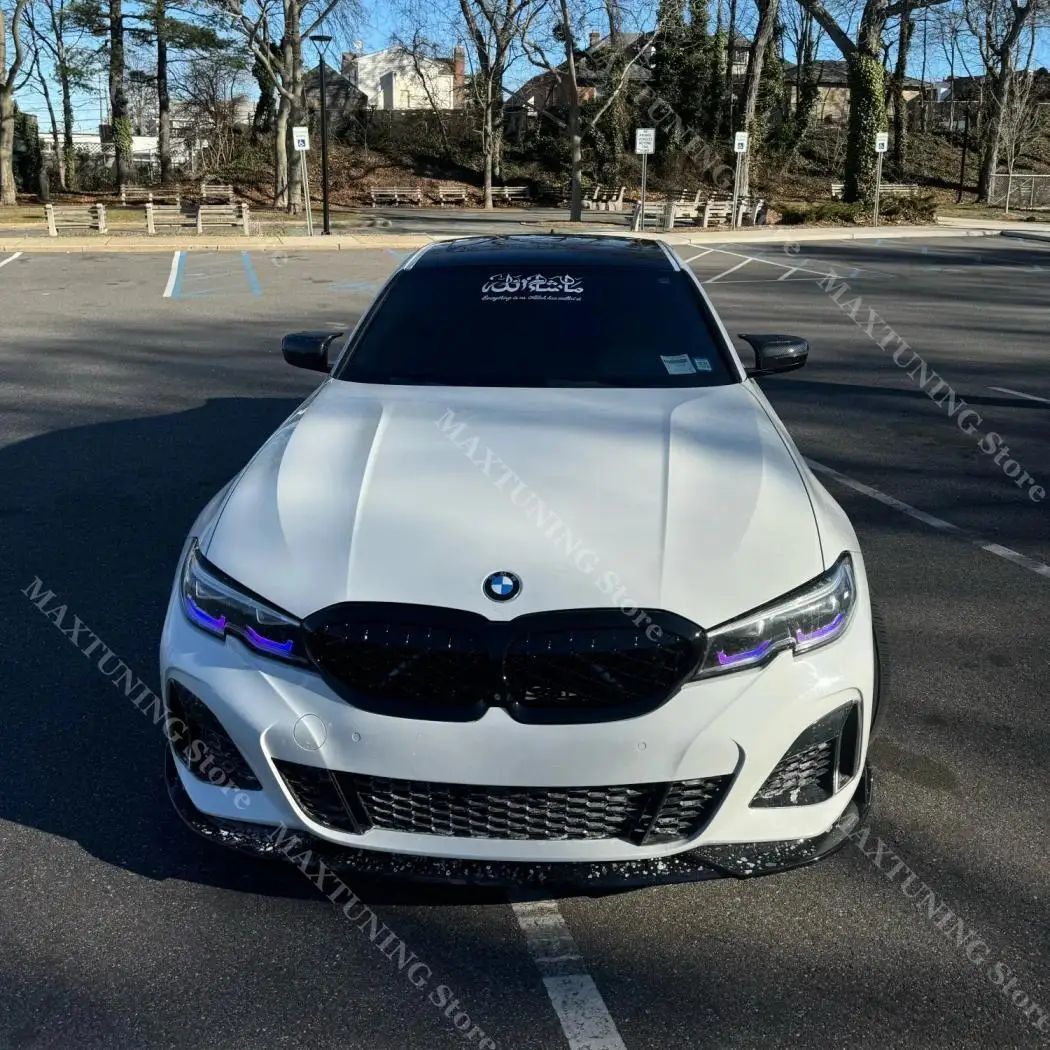 BMW 3 시리즈 G20 G21 G28 2019-2022용 프론트 범퍼 립 스포일러 스플리터 디퓨저 커버 카나드 트렁크 튜닝 M 스포츠 바디 키트