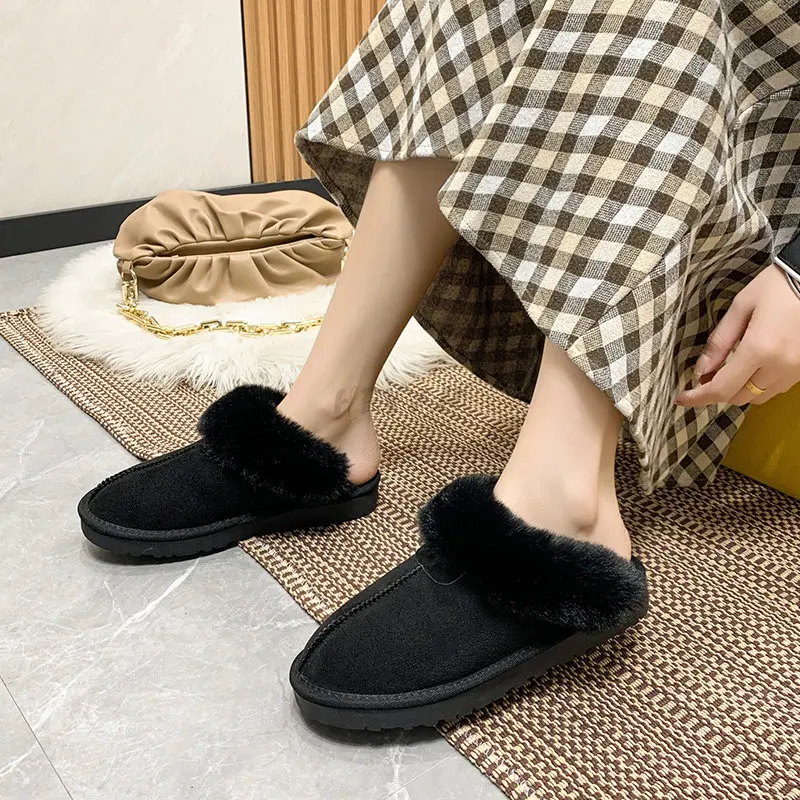 Women's Slippers Winter Brand Designer Plush Warm Shoes Unisex Indoor  Outdoor Flip Flops Casual Shoes Zapatos De Mujer Uggs - AliExpress