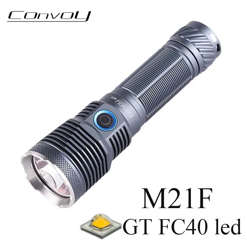 Convoy-Linterna Led M21F con GT FC40, alta CRI 21700, tipo C, recargable, potente lámpara de Camping, Latarka