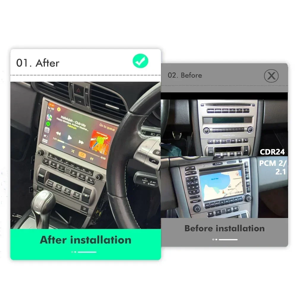 Car Radio 7862 720P for Porsche Cayman 911 etc.