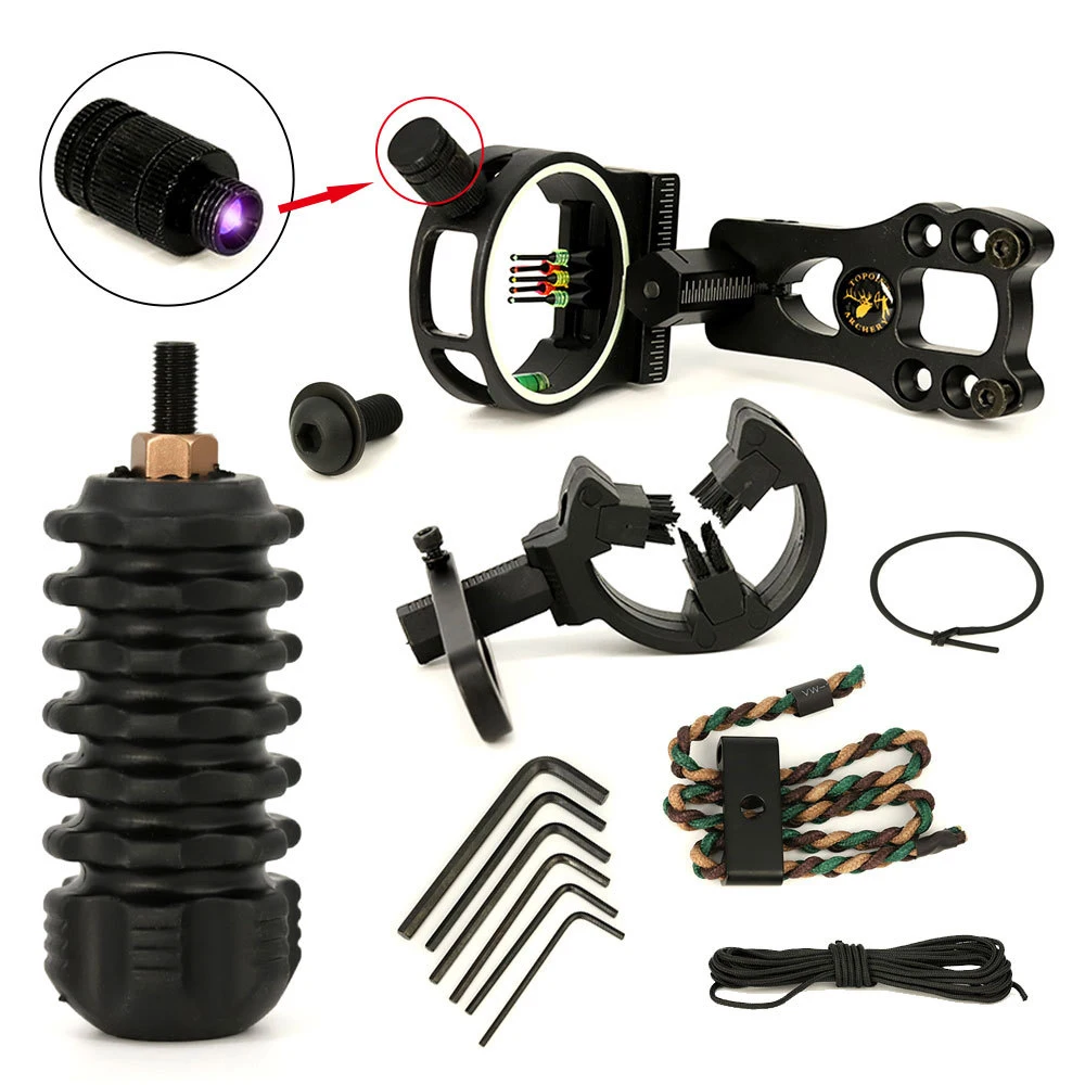 סט אביזרים לקשת מרובעת כולל מראה סטבילייזר, מנוחת חץ וטיפוס