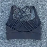 Soutien-gorge de sport pour femmes, Push Up, dos croisé, antichoc, course à pied, entraînement, sous-vêtements Yoga, hauts courts, nouvelle collection 5