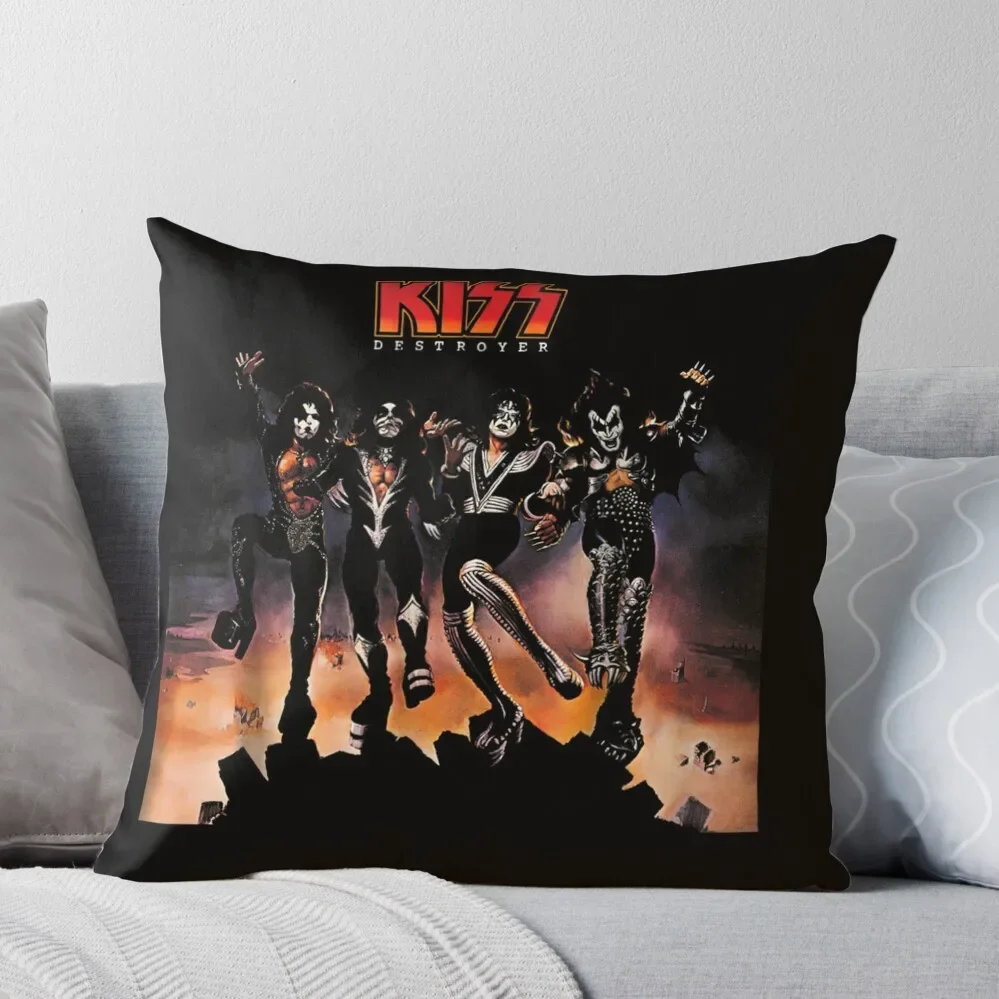 

KISS - 1976 Destroyer Throw Pillow Pillowcases Bed Cushions luxury throw pillow covers bed pillows