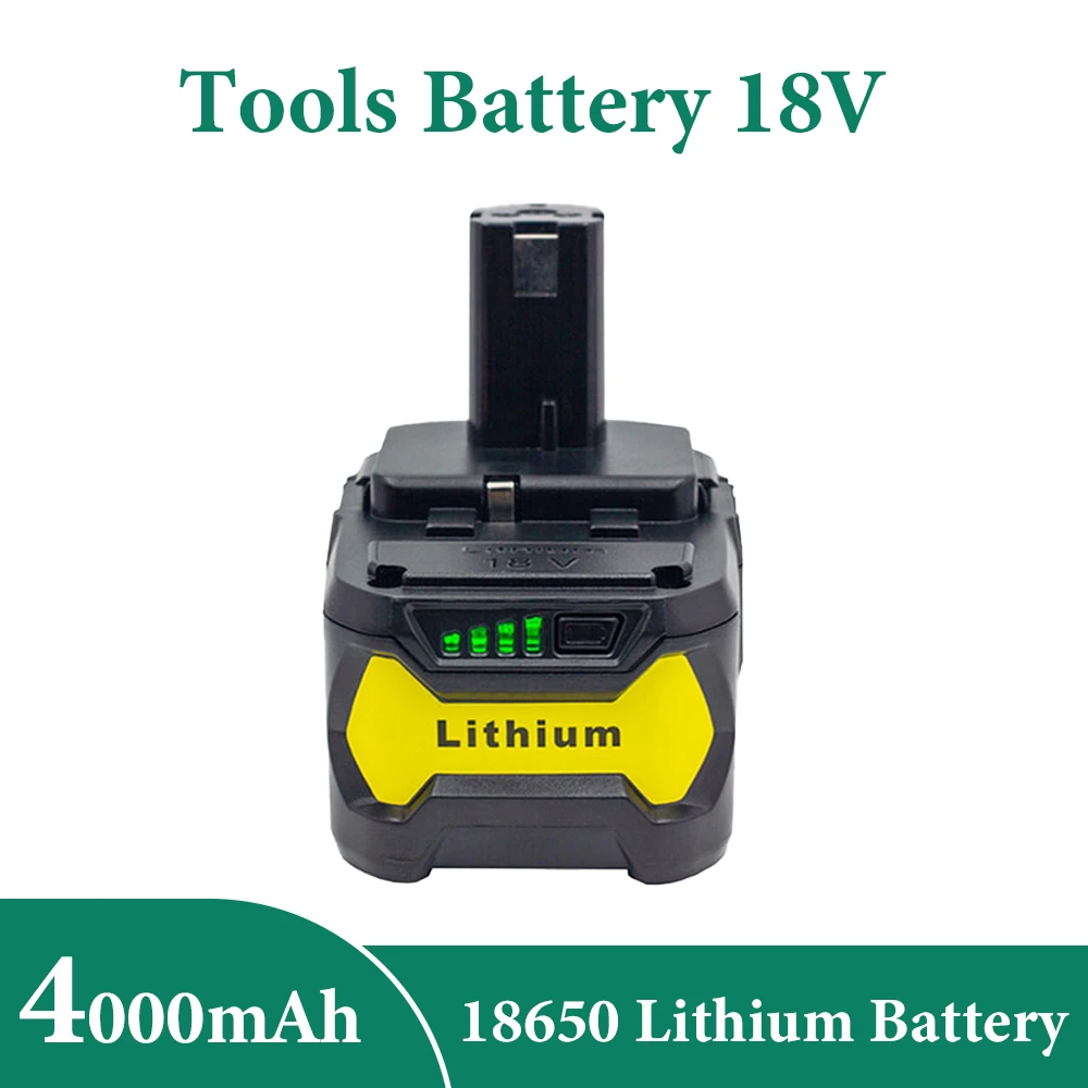 18V Power Tools Battery or Ryobi 4.0AH ONE+ BPL1820 OLT 1830 RB18L60
