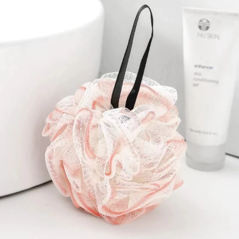 thumbnail image 1 of Luxurious Skin Care Bath Sponge Shower Ball - Super Soft, Exfoliating, Rich Lathering Poof with Hanging Loop for Easy Storage, 1 of 4