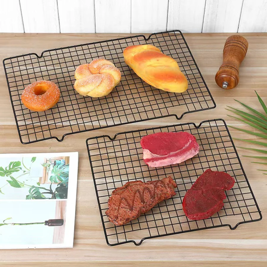 1PC kitchen grill Cooking oven Baking tools Cookie Bread Pizza Cake Cooling rack Multi-purpose stainless steel food rack Kitchen