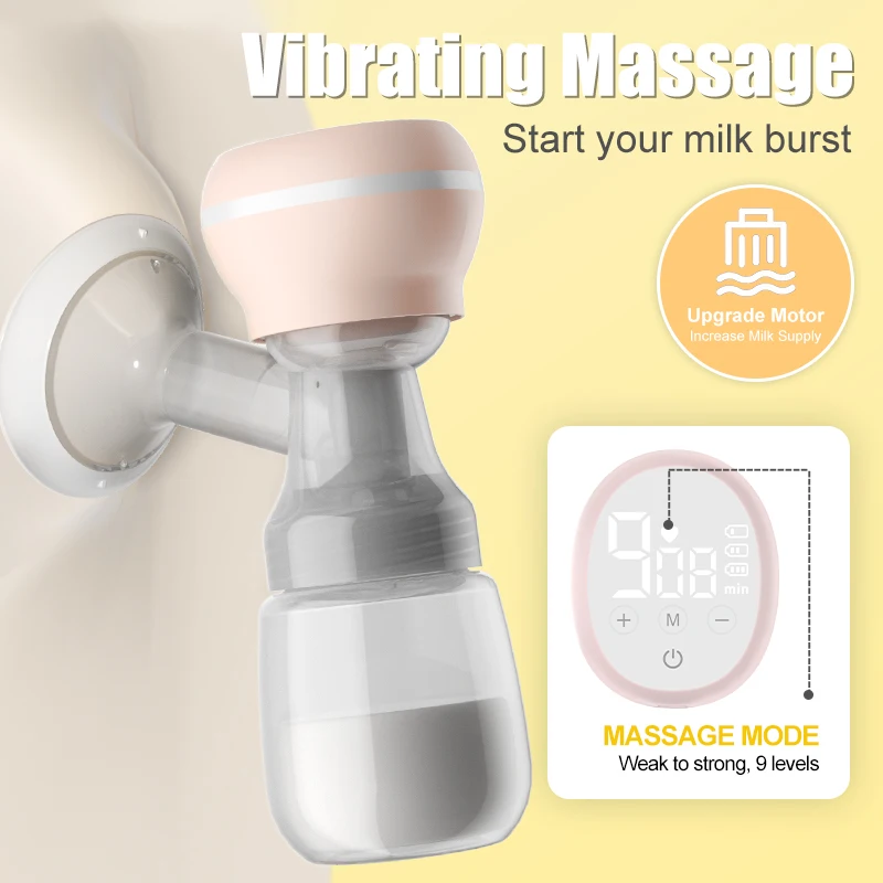 Electric Breast Pump Intelligent Integrated High Suction Breast Pump Breast Milk Postpartum Painless and Silent Breast 5