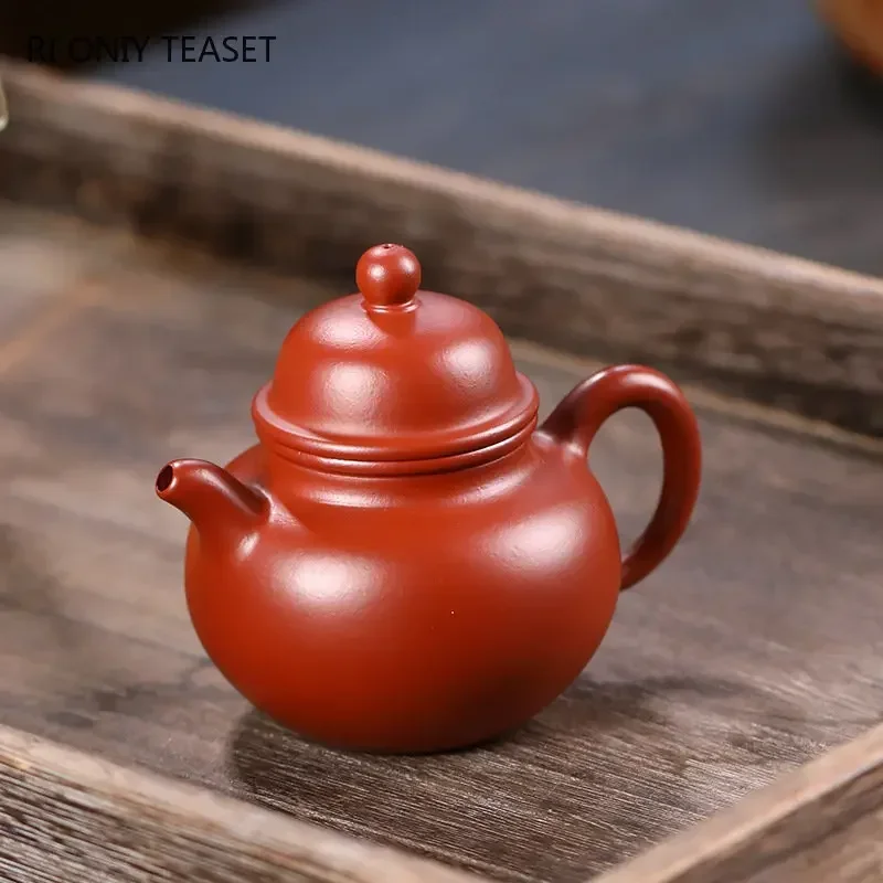 

150ml Chinese Yixing Purple Clay Teapots Famous Artists Handmade Tea Pot Raw Ore Dahongpao Mud Kettle Authentic Zisha Tea Set