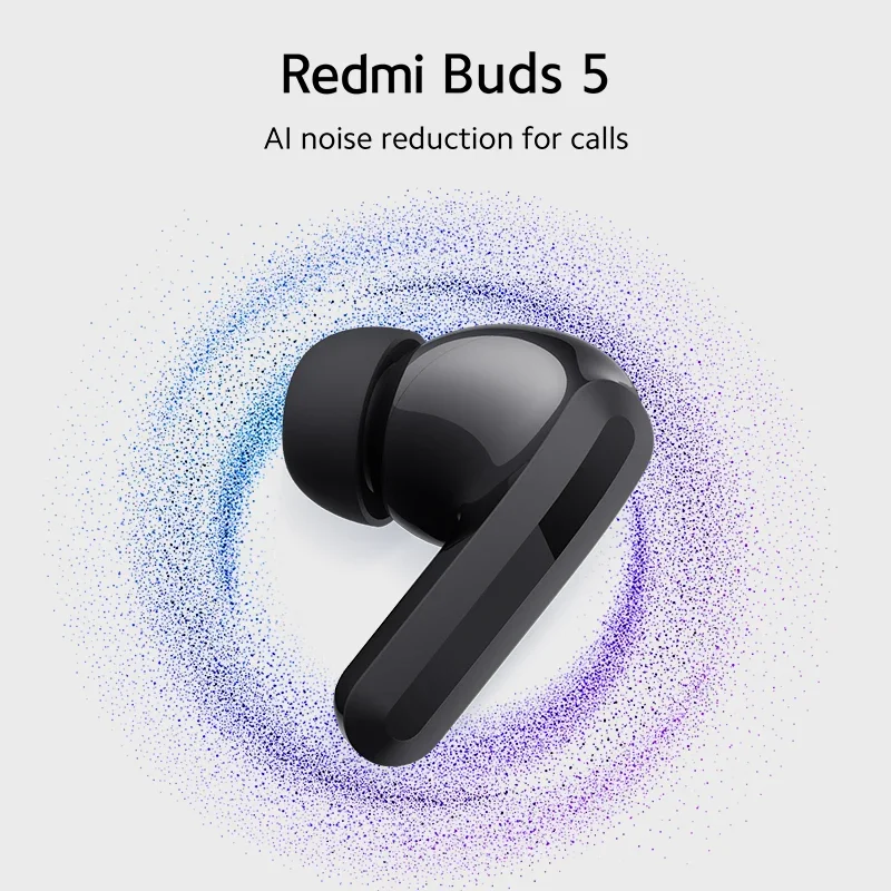 [Wereldpremière] Wereldwijde Versie Xiaomi Redmi Buds 5 46db Actieve Ruisonderdrukking Tot 40 Uur Dual-Device Connectiviteit