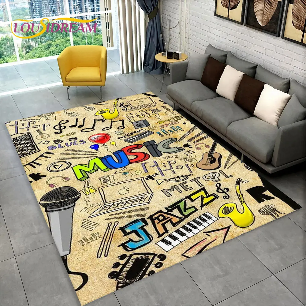 Grand tapis de sol en flanelle souple, pour Piano classique, 3D, décoration  de maison, chambre à coucher, salon, jeu pour enfants, tapis de porte de  toilette antidérapant - AliExpress