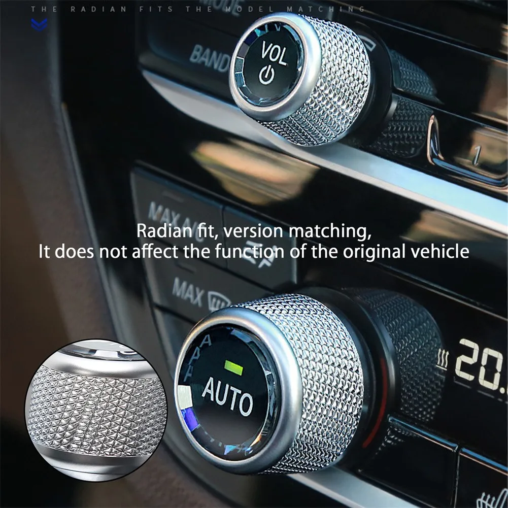 AC Climate Control Volume Button Knob Crystal Ring Cover For BMW G02 G01 G30 G12 Car Accessories High-quality Knob Decoration