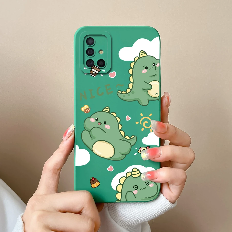 thumbnail image 1 of Phone Case For Samsung Galaxy A51 A71 A31 Cartoon Liquid Silicone Full Protection Anti Choc Back Cover For Samsung A 51 71 31, 1 of 5