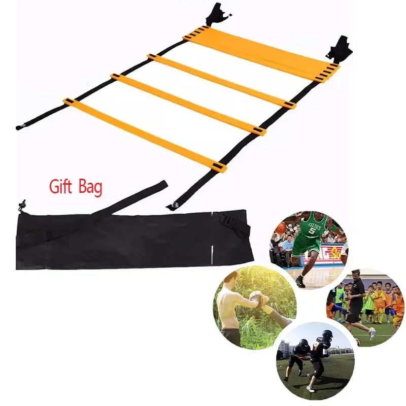 

Football Training Agility Ladders Soccer Basketball Fitness Boxing Foot Work Practice Speed Ladders Outdoor Indoor Agility Tools