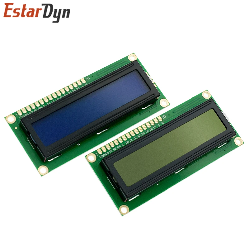 LCD1602 1602 Module Green Screen 16x2 Character LCD Display Module.1602 5V Green Screen And White code for arduino