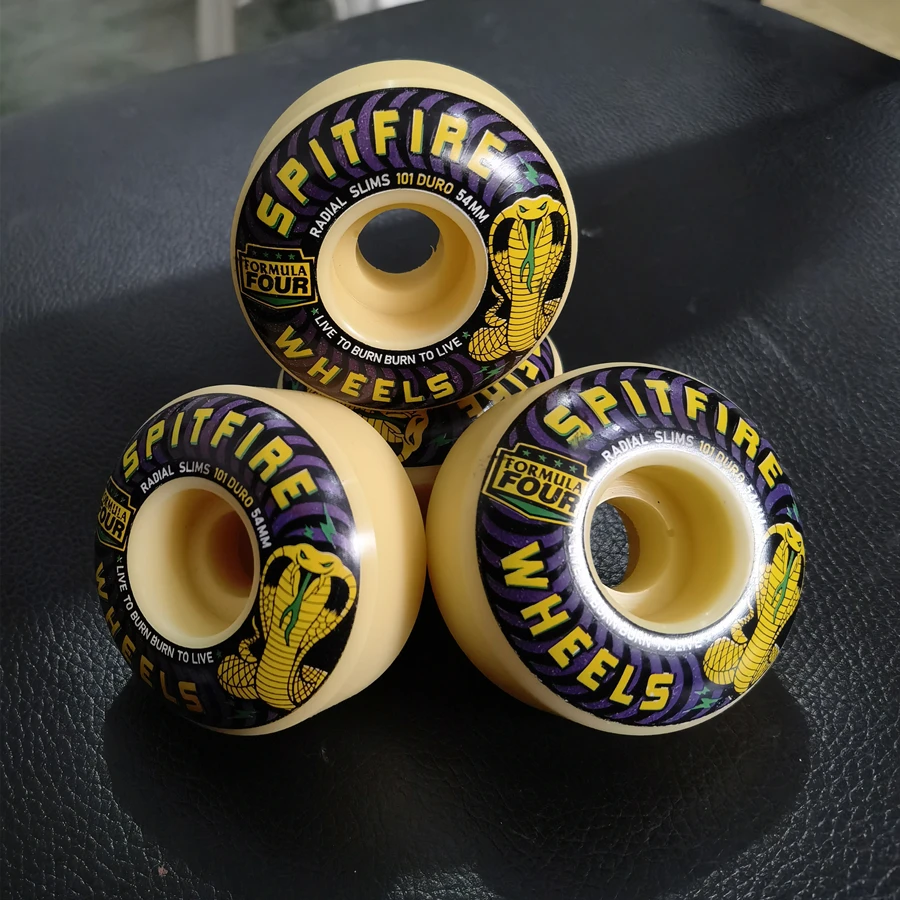 

original Spitfire skateboard wheels neckface 53mm 99D 54mm snake 101D 54mm dog overlay 54mm