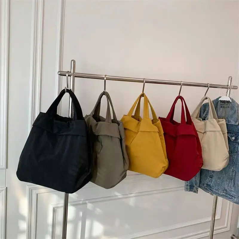 

New Women's Canvas Tote Bag Shopper Bags Lady Waterproof Nylon Large Capacity Crossbody Shoulder Bag Crossbody Bags For Women