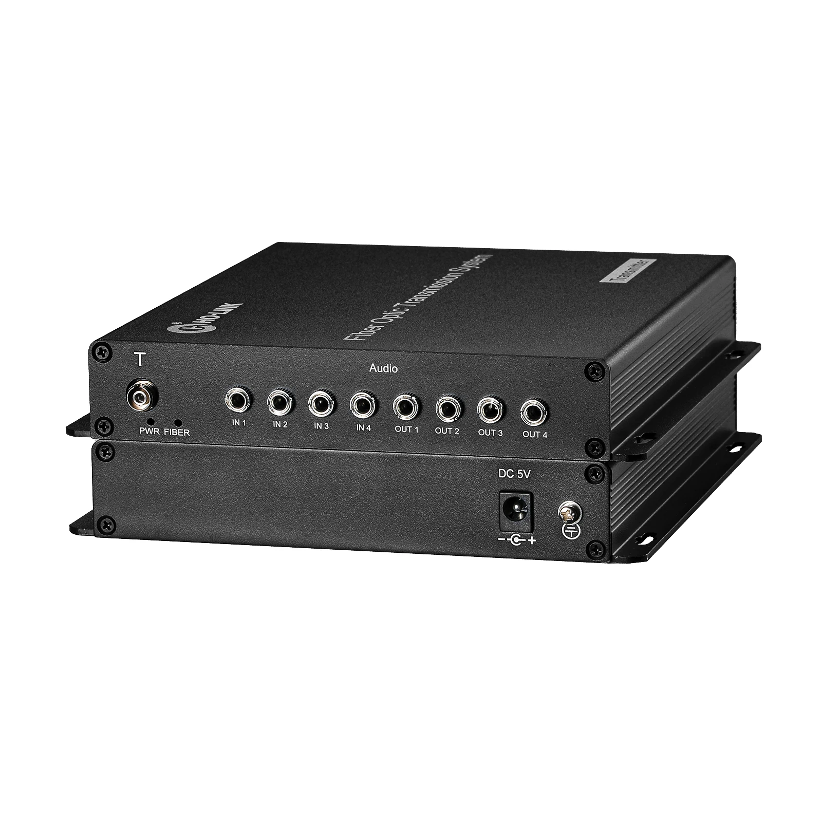 4 Audio BIDI Over FC Fiber optic Extender for Broadcast system(Tx/Rx) Kit Transmitter and receiver 4k hdmi kvm extender over sm fiber up to 20km support all system bidirectional audio and backward rs232