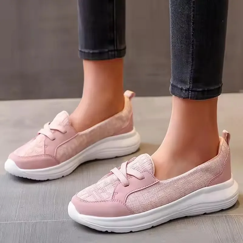 Women Daily Leisure New Loafers Flats Cushioning Durable Soft Outsole Breathable Sneakers Ladies Simple Anti-Slip Flat Shoes