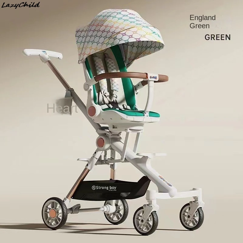 Lazy slipper stroller lightweight foldable can sit can lie flat walking children baby 0-5 years old poussettes