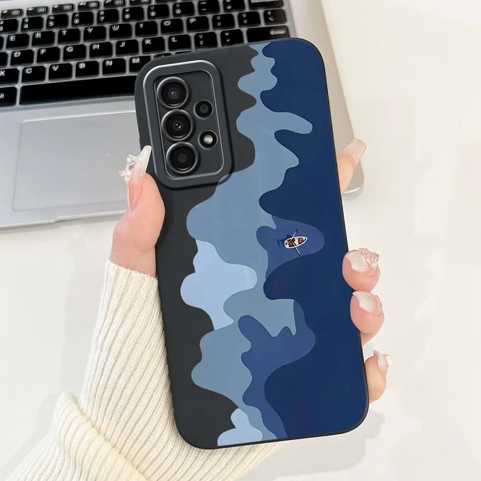 For Samsung A13 4G Case A135F Silicone Cute Fashion Butterfly Flower Love Painted Cover For Samsung A13 Galaxy A13 4G Phone Case