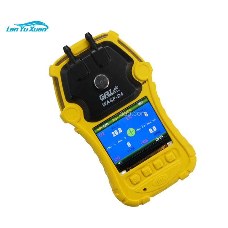 

CO O2 H2S CH4 4 in 1 portable diffusion multi gas detector