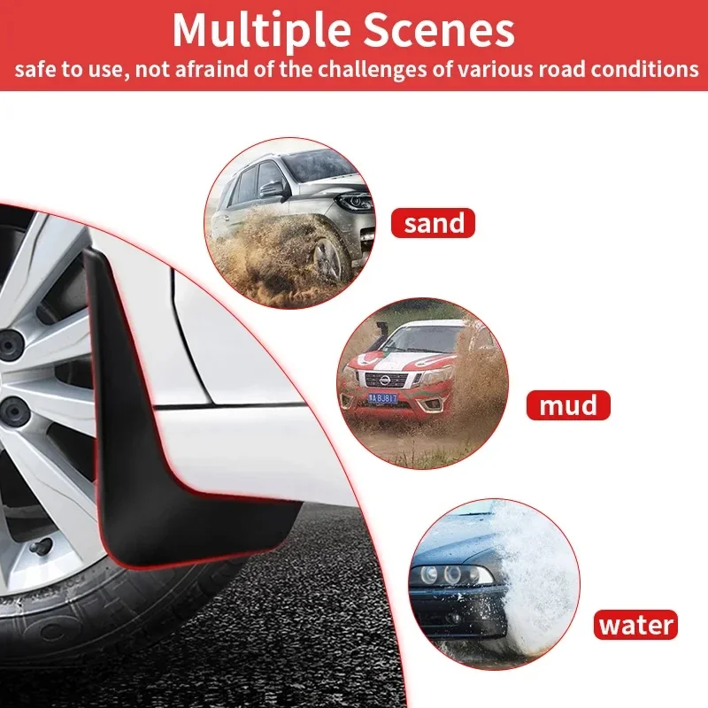 Lixiang Li Auto L8 Lixising Leading용 머드 가드, 이상적인 2023 머드 플랩, 스플래시 가드 펜더, 전방 후방 자동차 액세서리