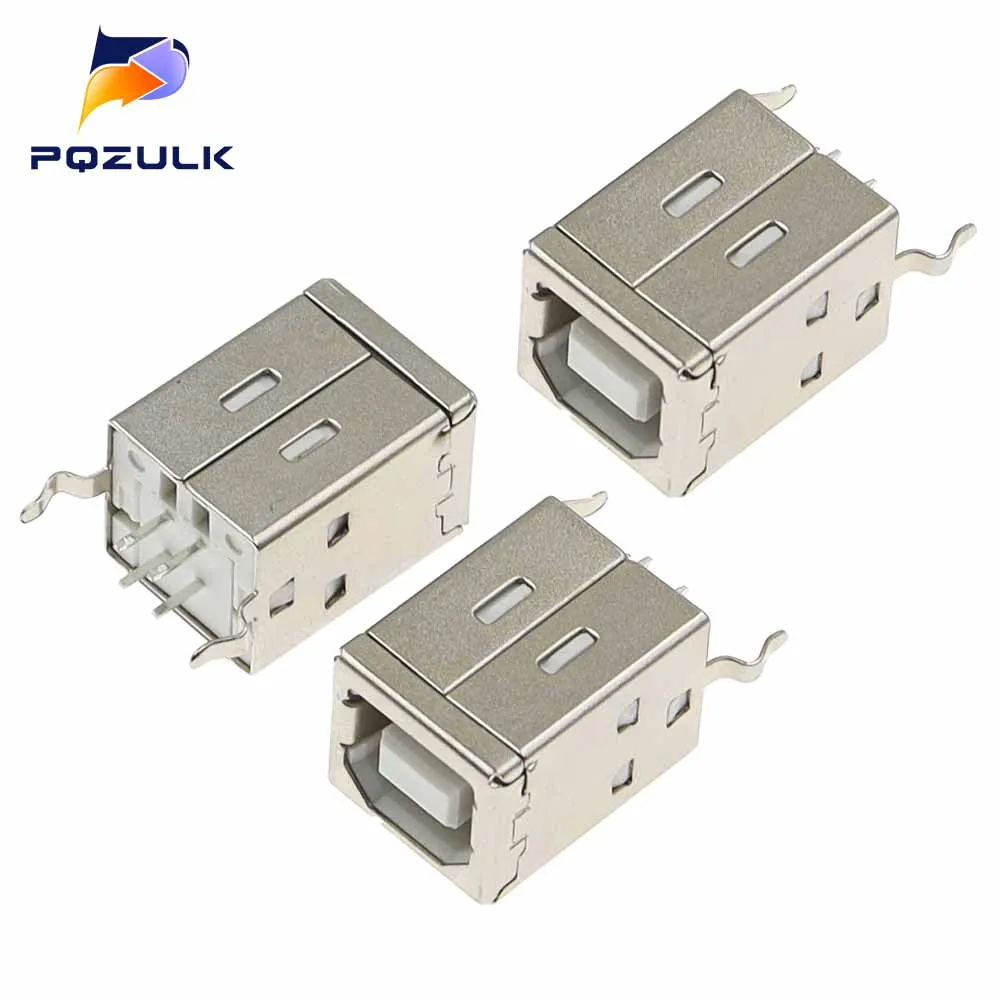 

100 шт., квадратные USB-разъемы, USB Тип B, 180 градусов