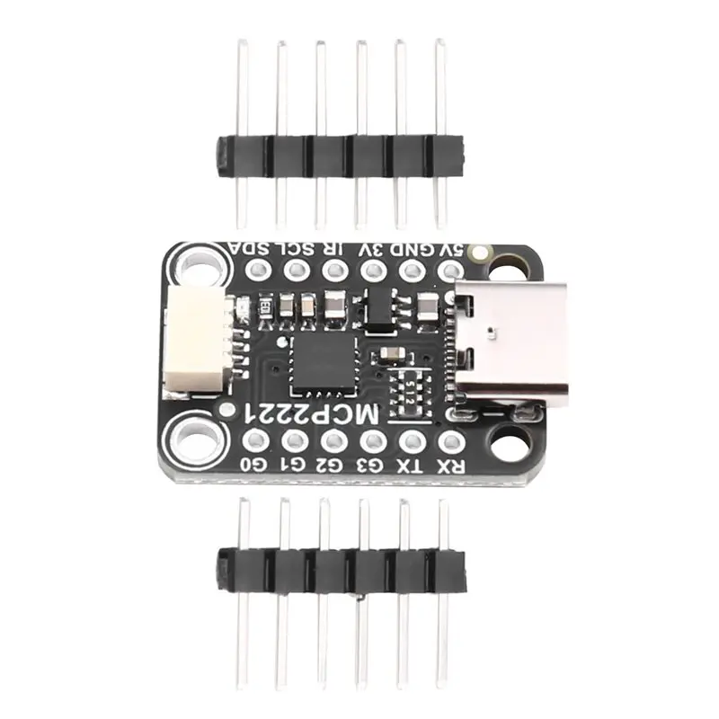 B68C MCP2221A USB to GPIO ADC I2C 인터페이스용 ADC 아날로그-디지털 변환기 모듈