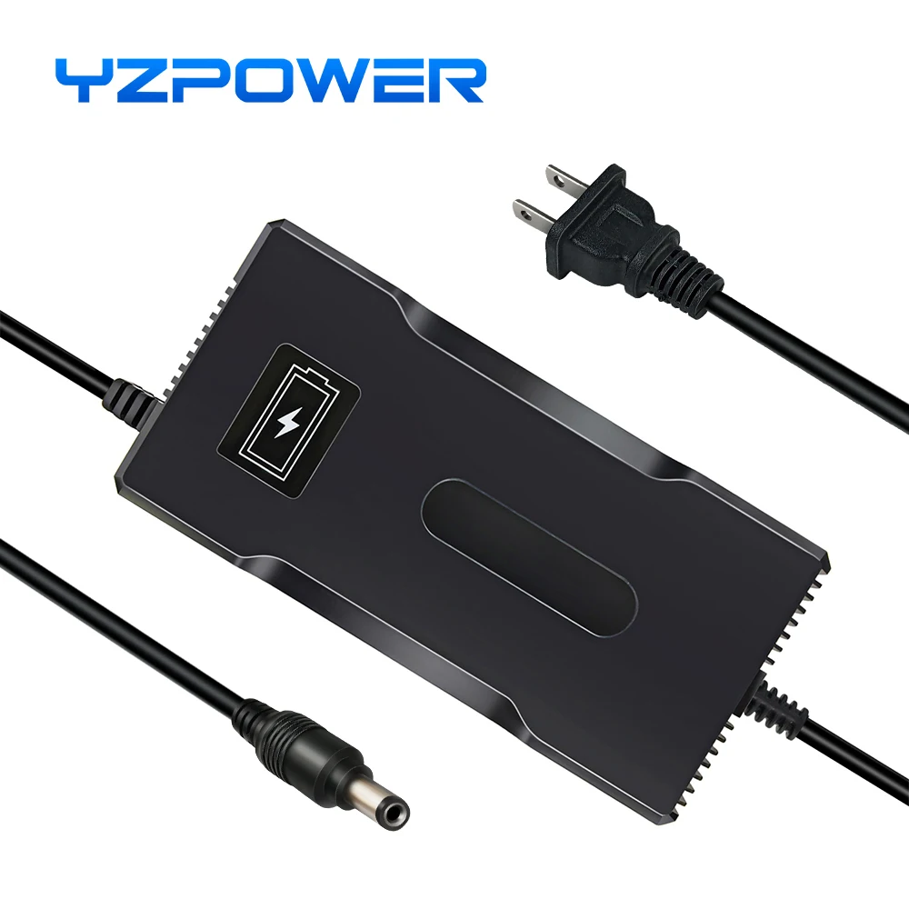 YZPOWER 54.6V 4A lithium battery fast charger 13S 48V smart DC charger power tool lithium battery pack universal fast charging battery charger fast charger