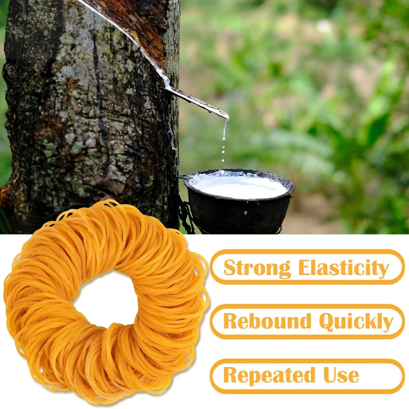 Versatile Yellow Elastic Bands