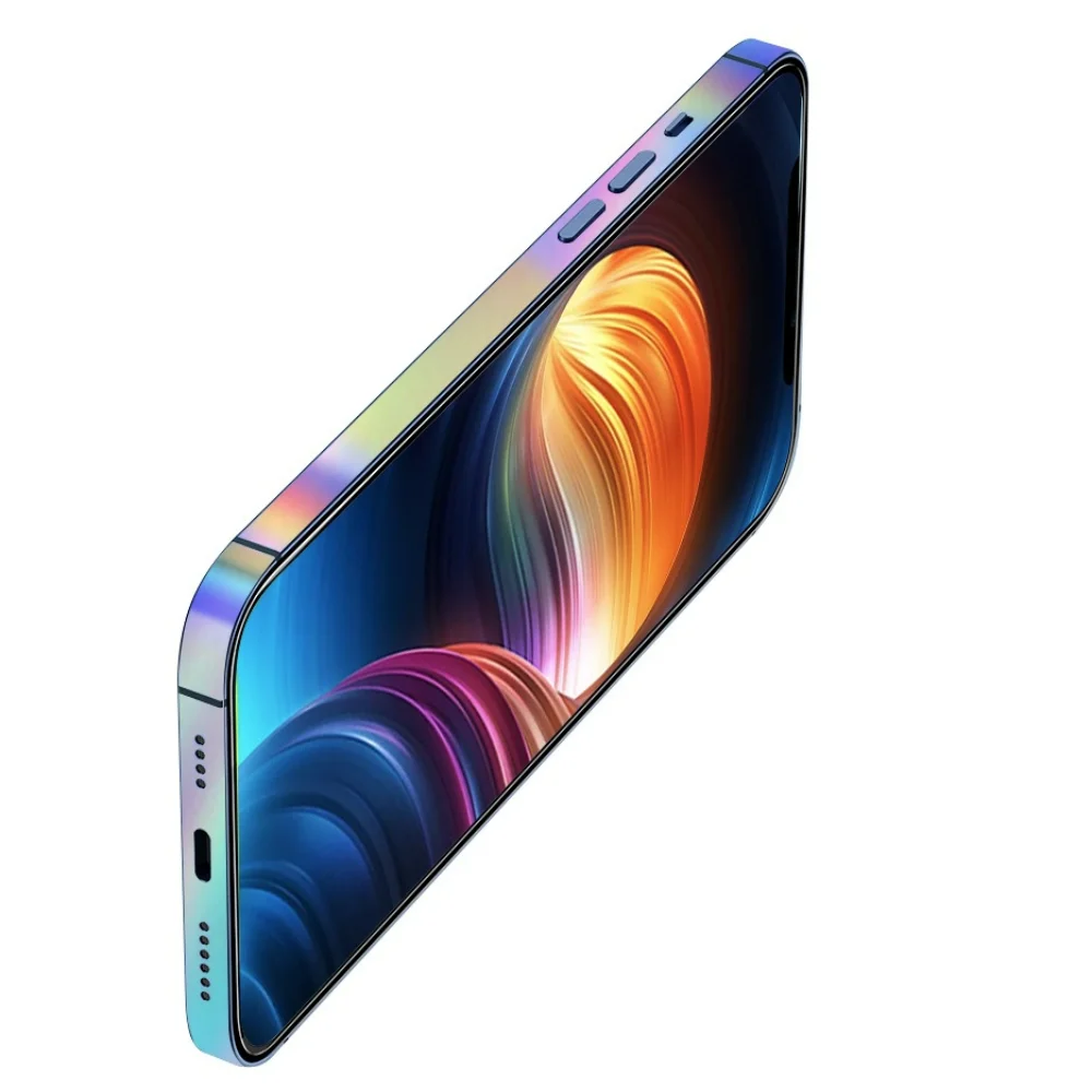 Gowqino A Set Dazzling Luminous Border Protective Soft Film For IPhone 12mini 13Pro 13mini 14 Pro max