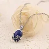Film The Vampire Diaries Necklace Vintage Katherine Pendant Fashion Movie Jewelry Cosplay For Women Lapis Lazuli Pendant 1