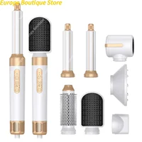 Sèche-cheveux 7 en 1, brosse sans balais, haute vitesse, avec diffuseur, sèche-cheveux ionique, peigne de coiffure à Air chaud, bigoudi automatique 2