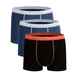 NEW Male Panties Men's Underwear Boxers Breathable Man Boxer Solid Underpants Comfortable Brand Shorts Black Blue Mens Underwear