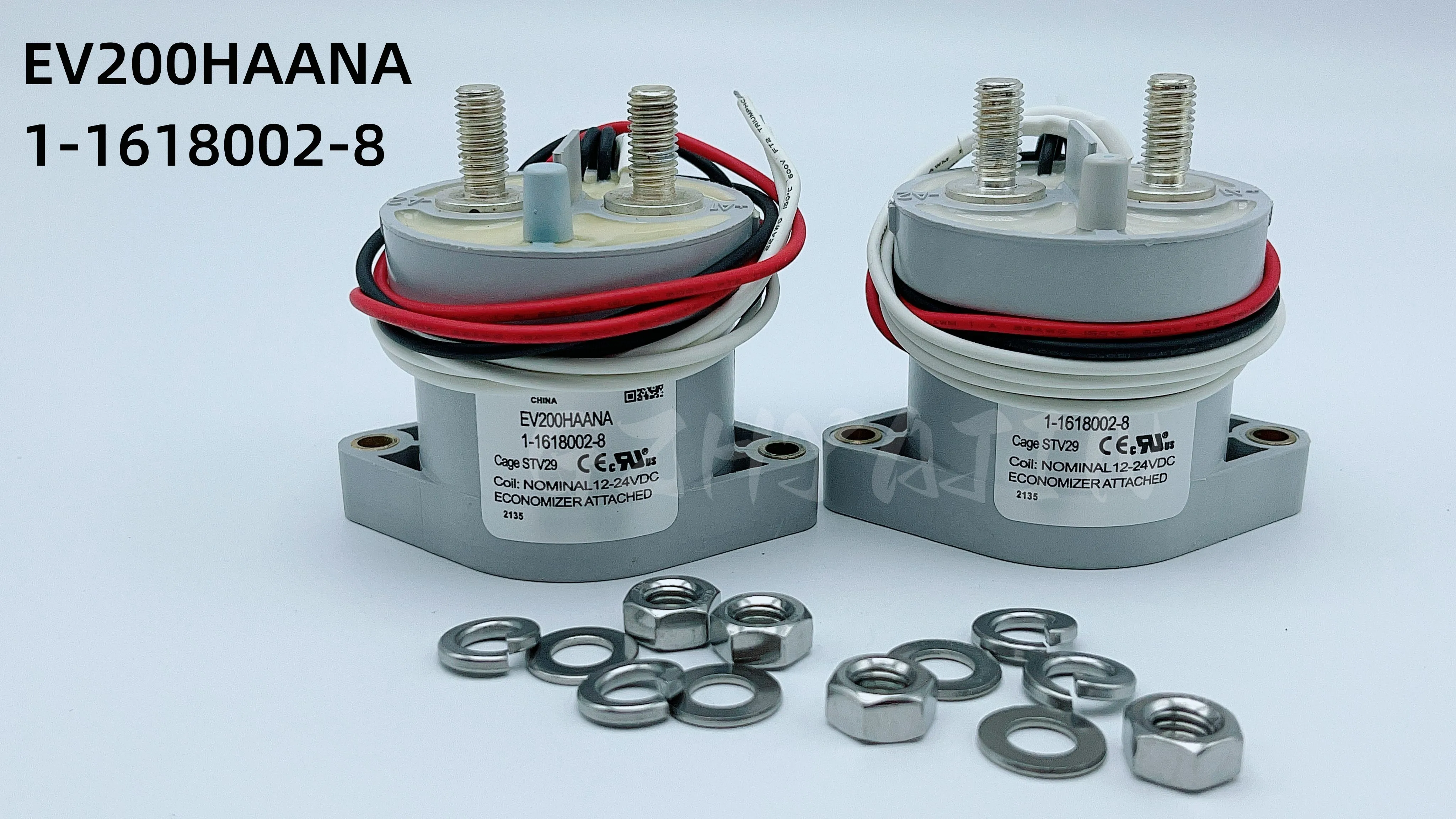 

TE EV200HAANA 1-1618002-8 High Voltage DC Relay Contactor With Feedback Contact Coil Voltage 12-24VDC