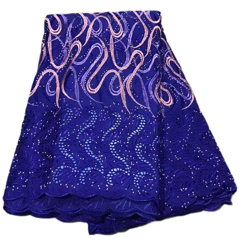 

Швейцарская Кружевная Ткань 5 ярдов, вышивка из крупных бусин Lafaya, африканские 100% хлопчатобумажные ткани, швейцарская вуаль, кружева, популярный Дубайский стиль 16L2632