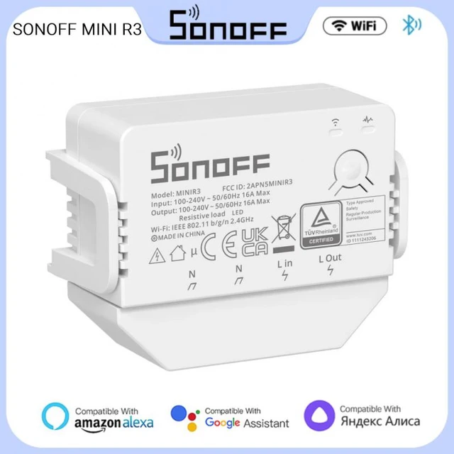 SONOFF DUALR3/R3 Lite 2 Gang DIY MINI Smart Switch Dual Relay Module Smart  Home Power Meter via eWeLink Alexa Google smartthings - AliExpress