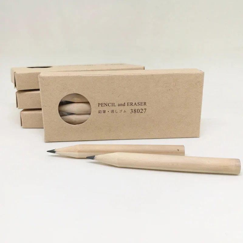 Fromthenon Traveler's Brass Pencil's Replacement Five Pencils and Four Erasers In Packs Accessory Standby Cute School Supplies 6