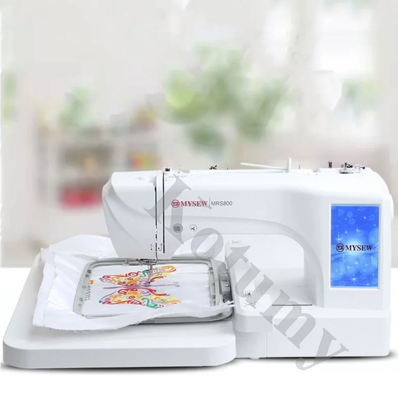 220V 110V Computerized Embroidery Machine 7'' Large LCD Touchscreen, With Smart LCD Touchscreen