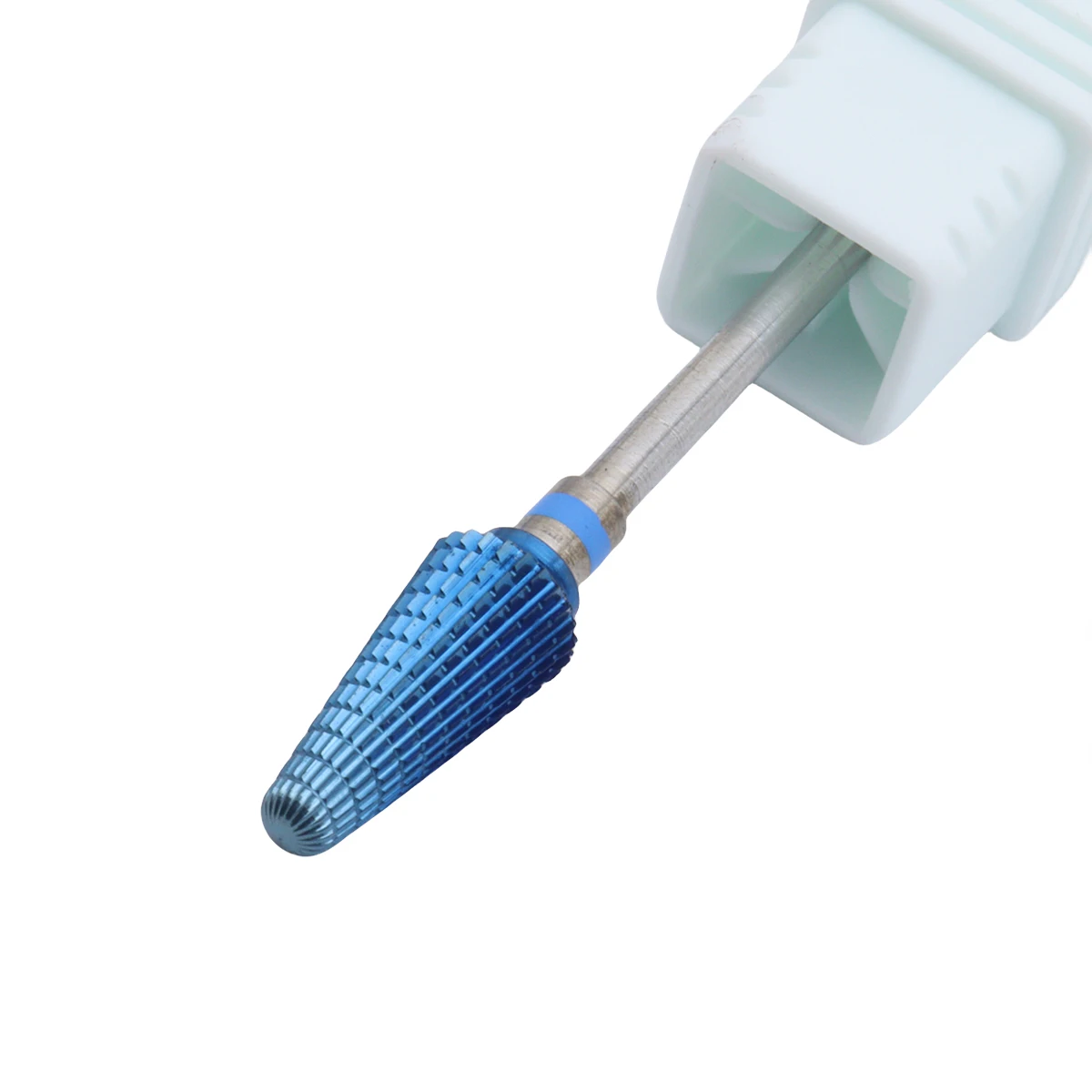 

5in1 Tapered Safety Blue Carbide Nail Drill Bits Cut Drills Carbide Milling Cutter For Manicure Remove Gel Nails Accessories