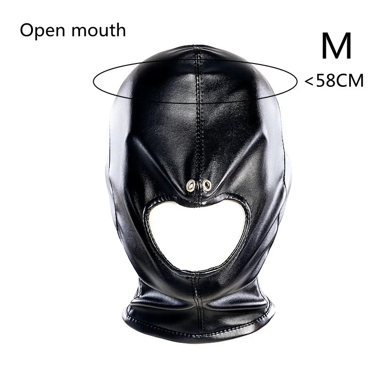 Leather Full Face Mask for Party Cosplay and Halloween