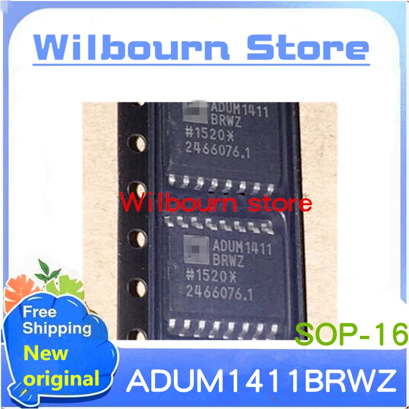 

10 шт./лот, ADUM1411BRWZ, ADUM1411BRW, ADUM1411 SOP-16, новый оригинальный