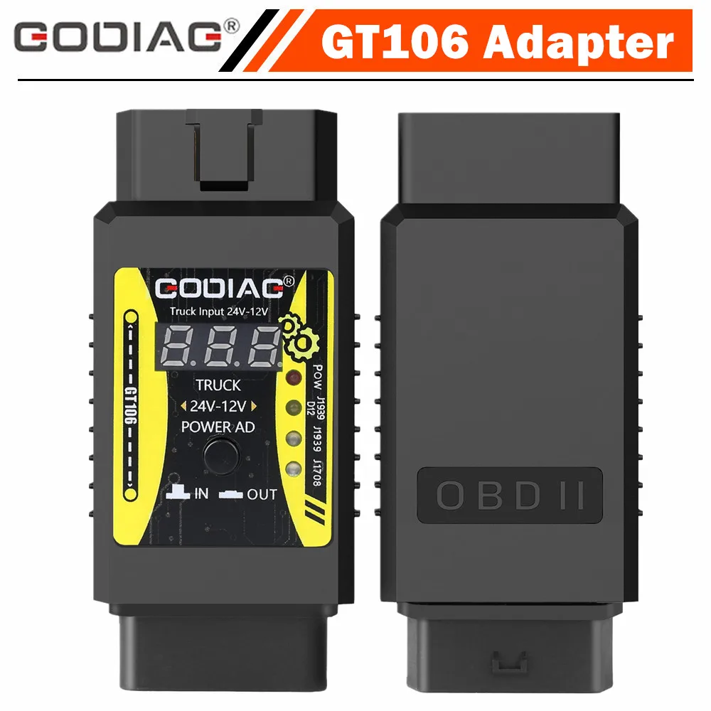 GODIAG GT106 Высокопроизводительный автомобильный диагностический инструмент из материкового Китая, пластиковый материал