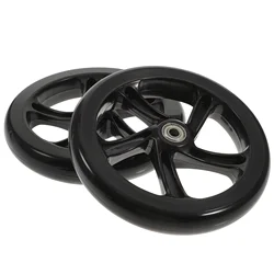 2 Pcs Adult Electric Scooter Skateboard Wheels Parts PU High Elastic Replacement Mute Electric Child