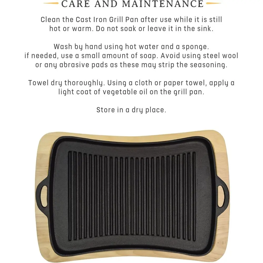 Cast Iron Skillet with Wooden Trivet 2